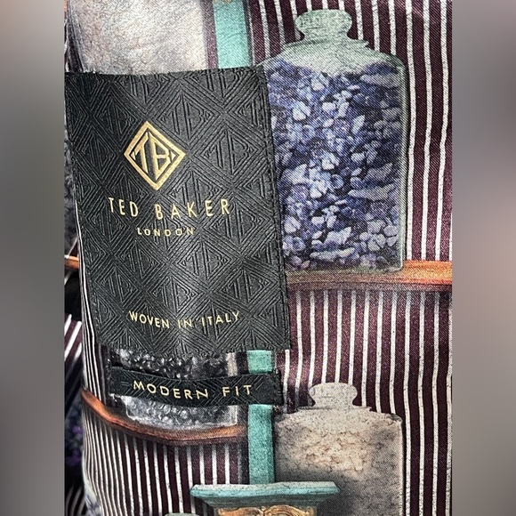 Ted Baker London Modern Fit Wool Waistcoat Endurance Vest Woven In Italy 46R - Picture 5 of 9